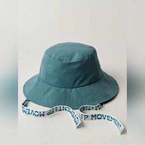 FP Movement Blue Bucket Hat with Branded Chin Strap